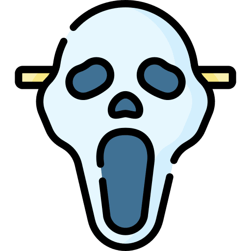 Scream scary horror halloween icon