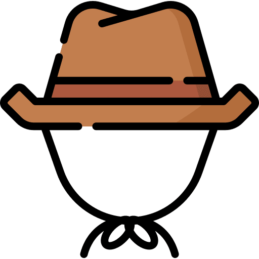 Cowboy hat hat costume cap icon