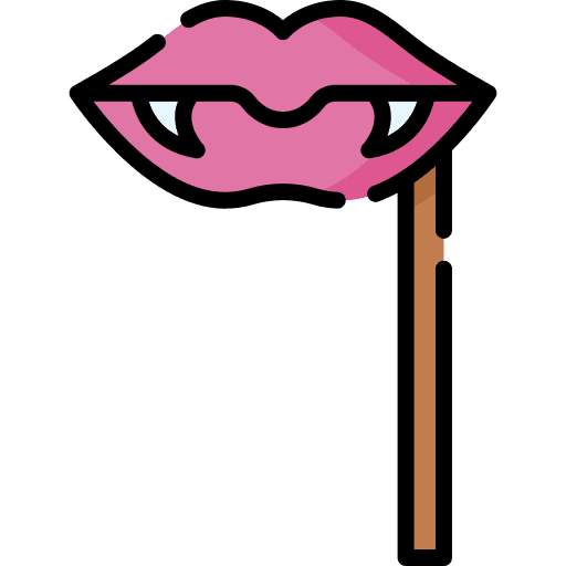 Fangs party fangs costume party icon