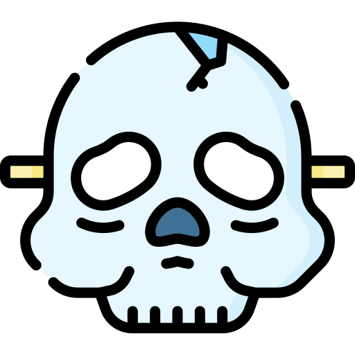 Skull party horror skull icon