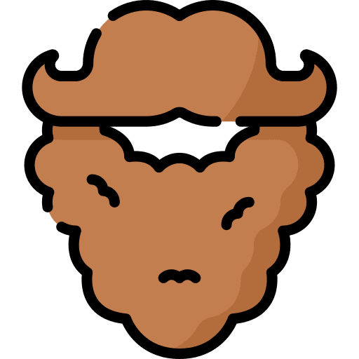 Beard hair hairstyle mustache icon