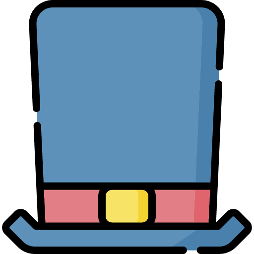 Top hat fashion carnival cultures icon