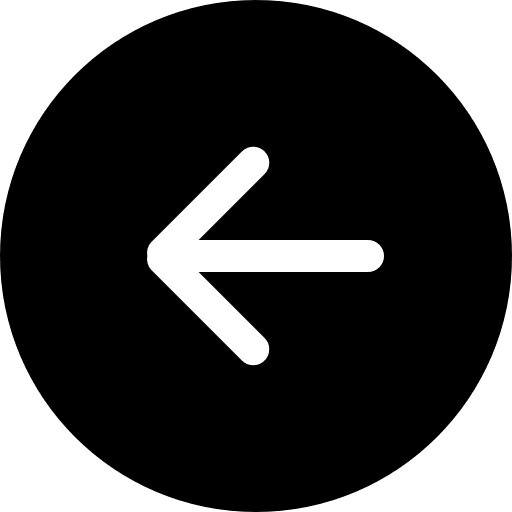 Left arrow in circular button black symbol arrow left arrow button icon