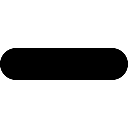 Minus big symbol line rounded rectangle icon