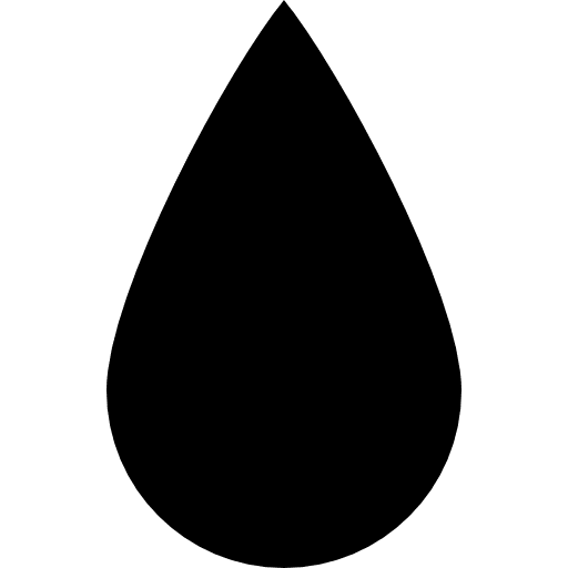 Black ink drop shape ink drop black icon