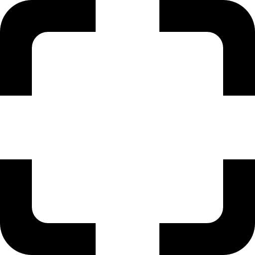 Rounded corners interface square symbol interface corners shape icon