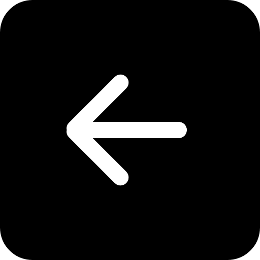 Back black square interface button symbol arrows symbol left arrow icon