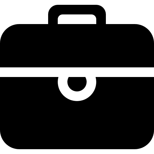 Portfolio black symbol hand bag big mug solid business icon