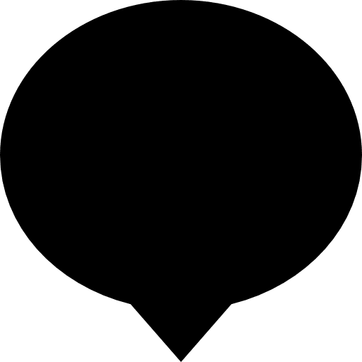 Oval black speech balloon speech balloons oval speech balloon icon