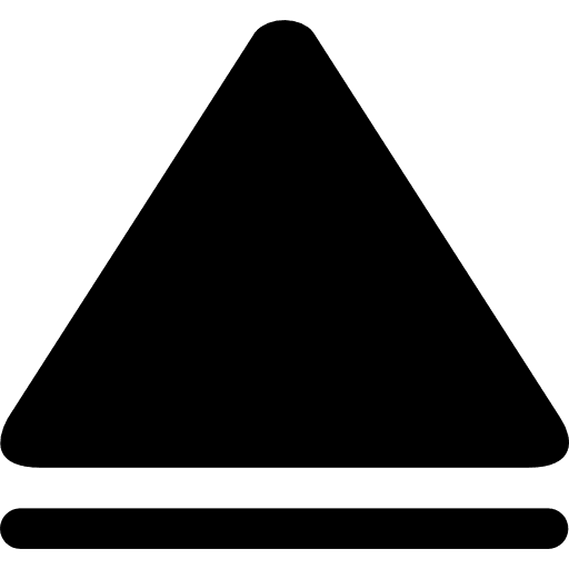 Up arrow black triangle symbol arrow black triangle icon