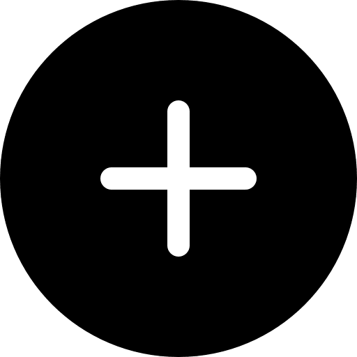 Add black circular button read more add interface icon