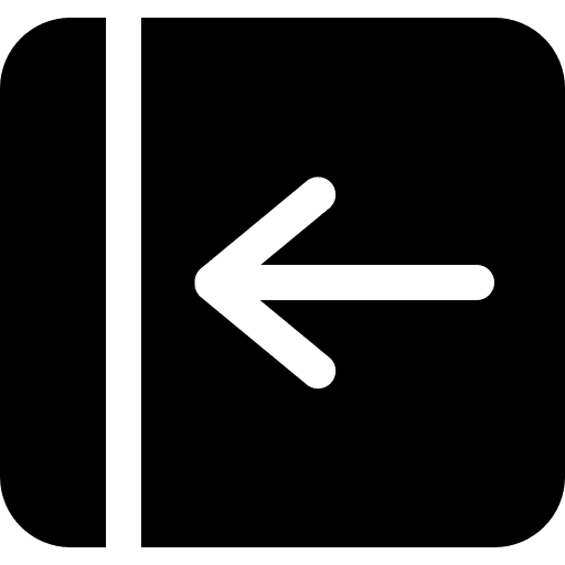 Back arrow solid square button square left arrow back arrow icon