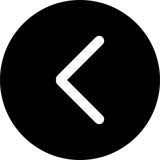 Left arrow black circular button interface back caret icon