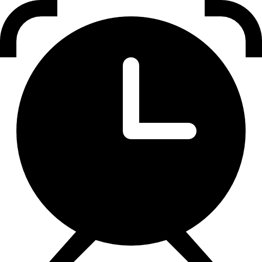 Alarm clock interface time clocks icon