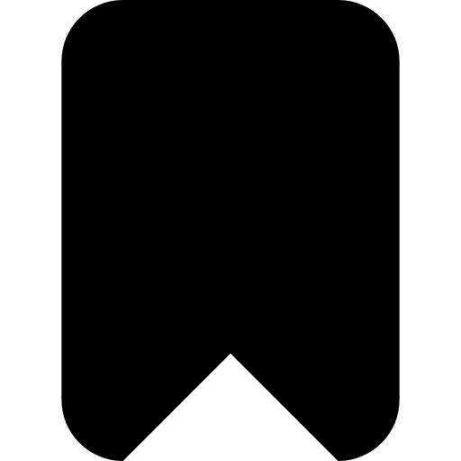 Bookmark big black solid rounded interface symbol mark big mug solid dark icon