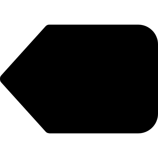 Left black arrow symbol solid mark arrows icon