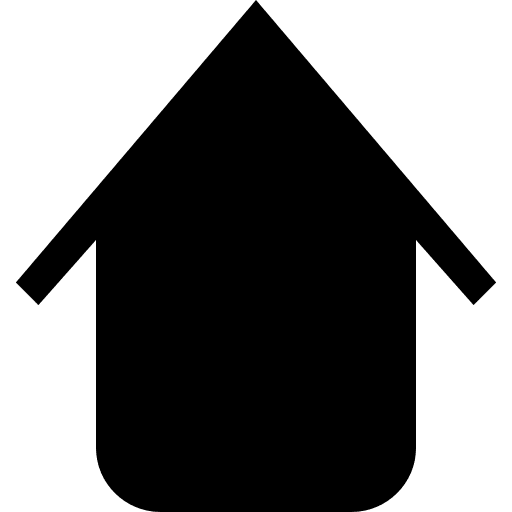 Solid ascendant arrow symbol solid ascending up arrow icon