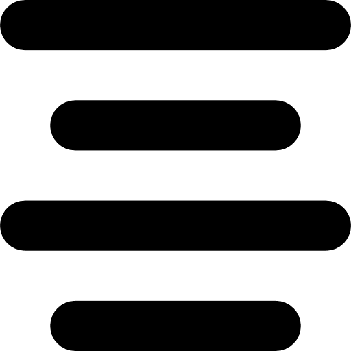 Center text option align interface icon
