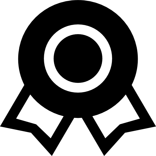 Prize badge big mug solid badge prizes icon