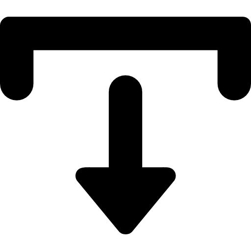 Down arrow symbol symbol internet down icon