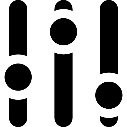 Equalizer big mug solid equalization interface icon