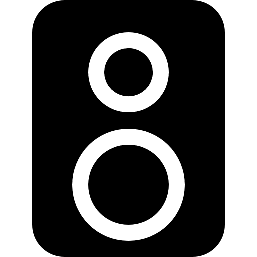 Music amplifier rectangular amplifier big mug solid icon