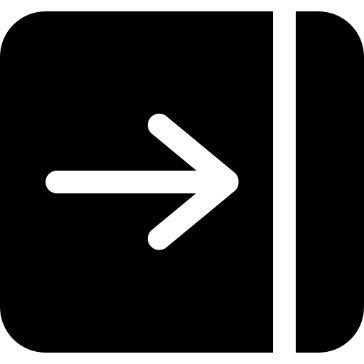 Right arrow black button arrow button big mug solid icon