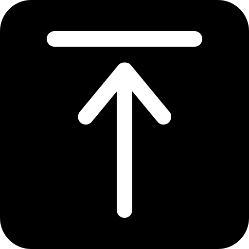 Up arrow black square button interface symbol square buttons interface icon