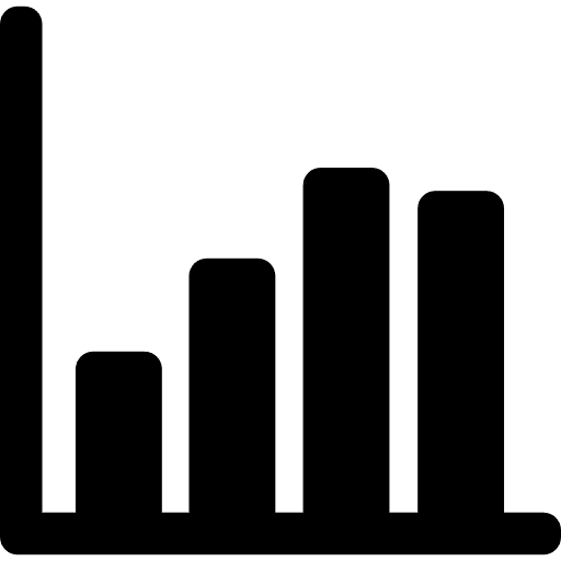 Bar chart graph chart columns icon