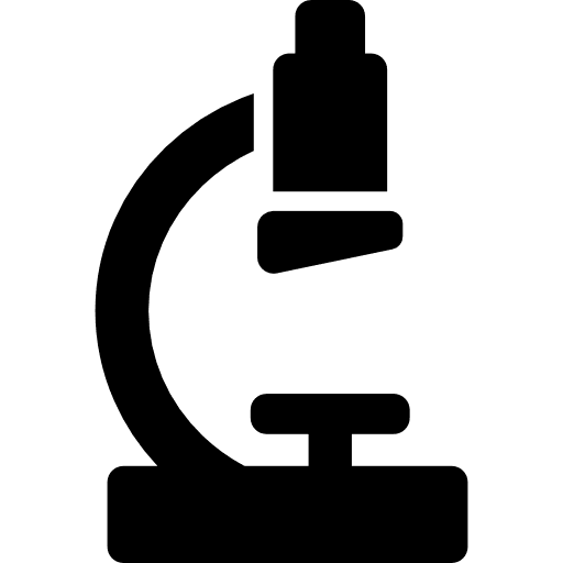 Microscope magnification research technology icon