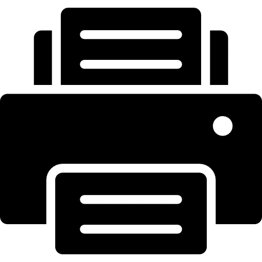 Printer technology piece sheet icon