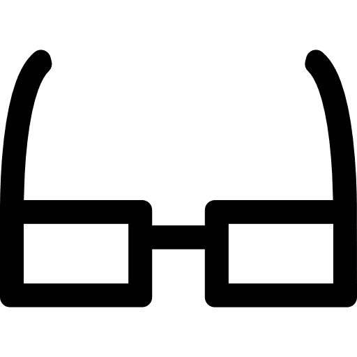 Rectangular glasses optical fashion eyeglasses icon