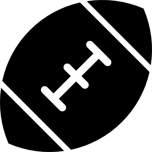 Rugby ball rugby american football sports icon