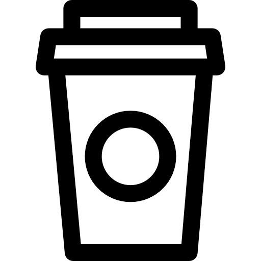 Coffee coffee shop hot drink paper cup icon