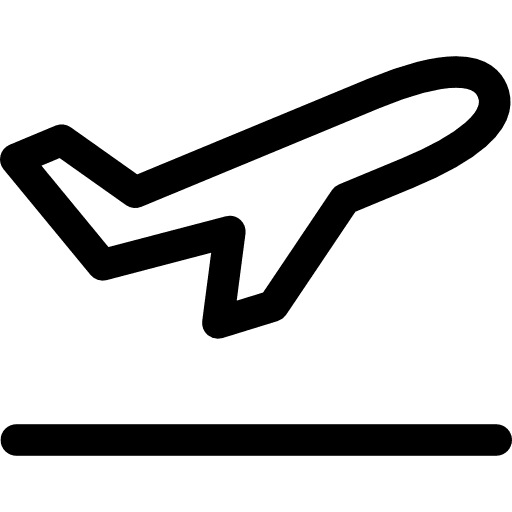 Departure airplane aeroplane airport icon