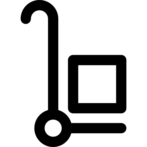 Carrier shipping transport box icon