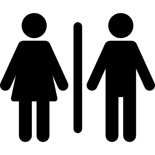 Toilet sign woman people icon