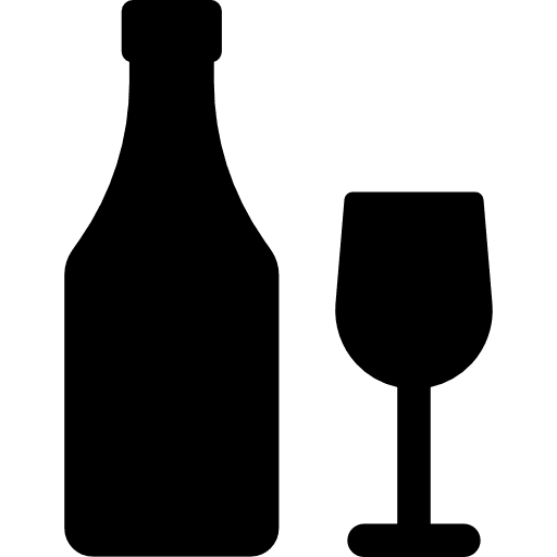 Drinks glass alcoholic cup icon