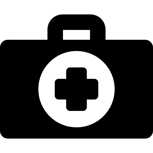 First aid medical healthy food health clinic icon