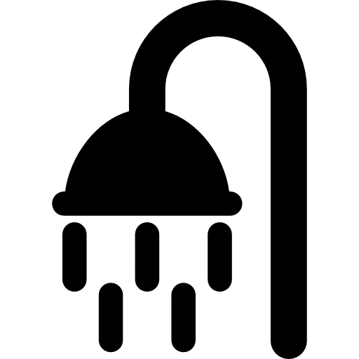 Shower bathing washing bathroom icon