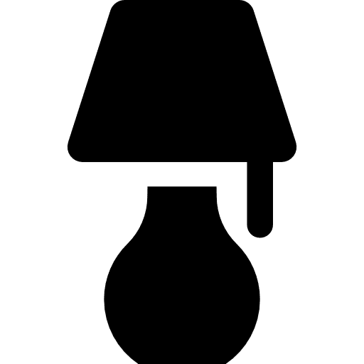 Table lamp lamps light illumination icon