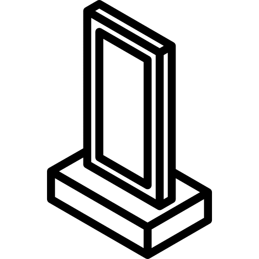 Lightbox technological light illumination icon