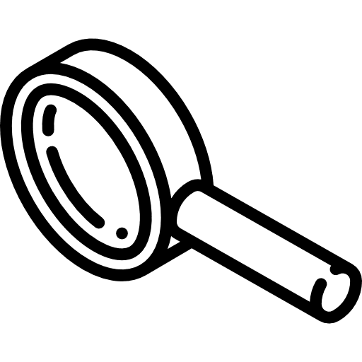 Search magnifying glass searching loupe icon