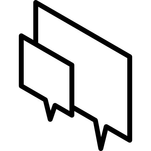 Speaking talking speech bubble speech balloon icon