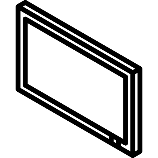 Television monitor tv screen icon