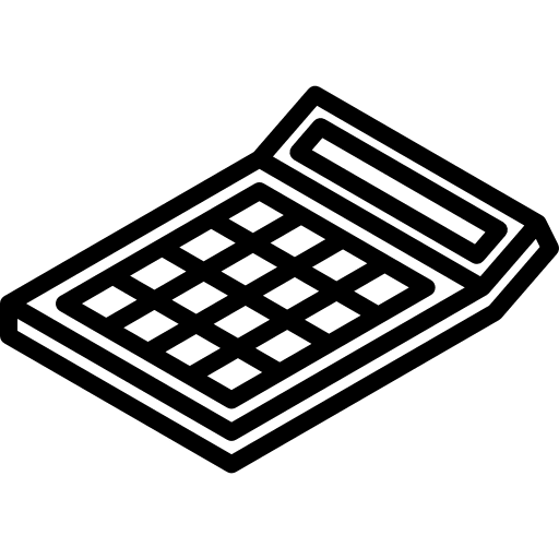 Calculator networking maths numbers icon