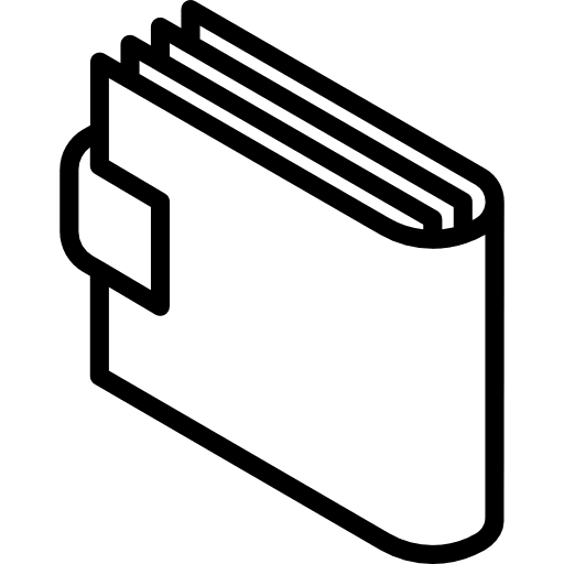 Purse bills wallet business icon