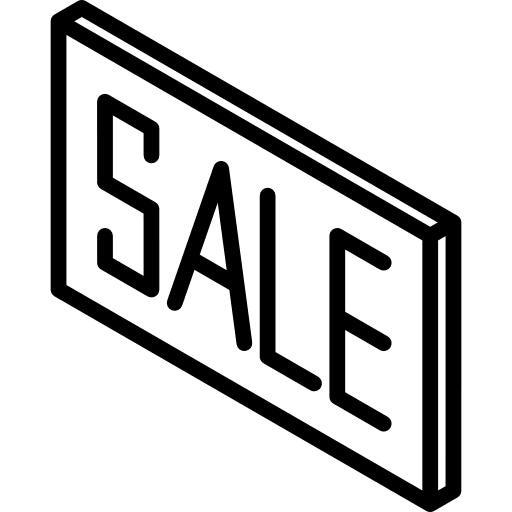 Sale commerce shopping offer icon