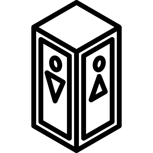 Wc bathroom portable toilet icon