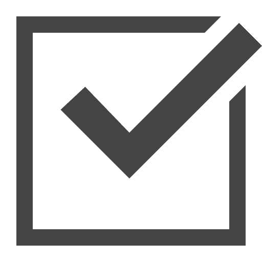 Check square v slot ok icon